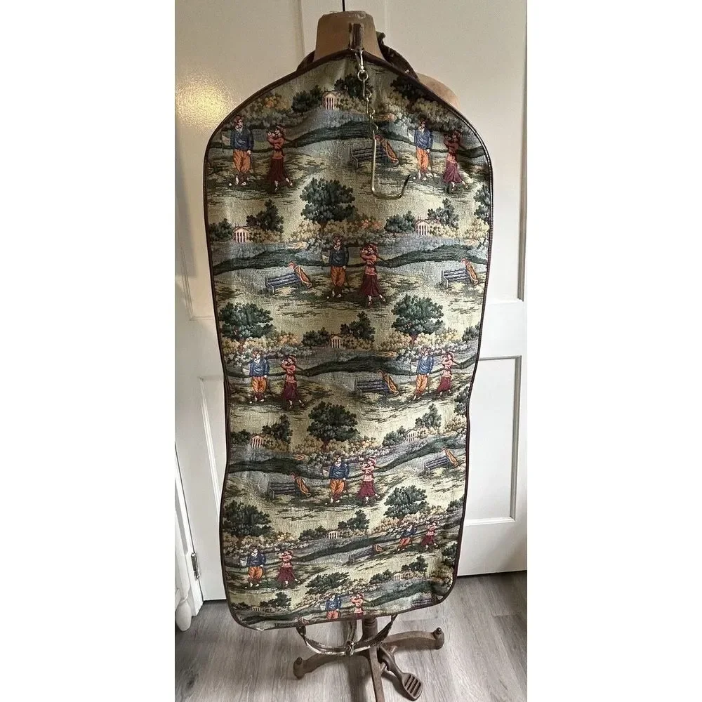 Vtg Holdings‎ Fine Accessories Tapestry Golf Hanging Garment  Bag w/ Travel Bag